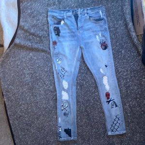 Deigned jeans from Zumiez (Never Worn)